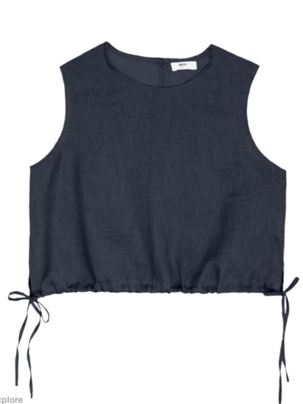 Mikoh Mona Top in Black, Size Small